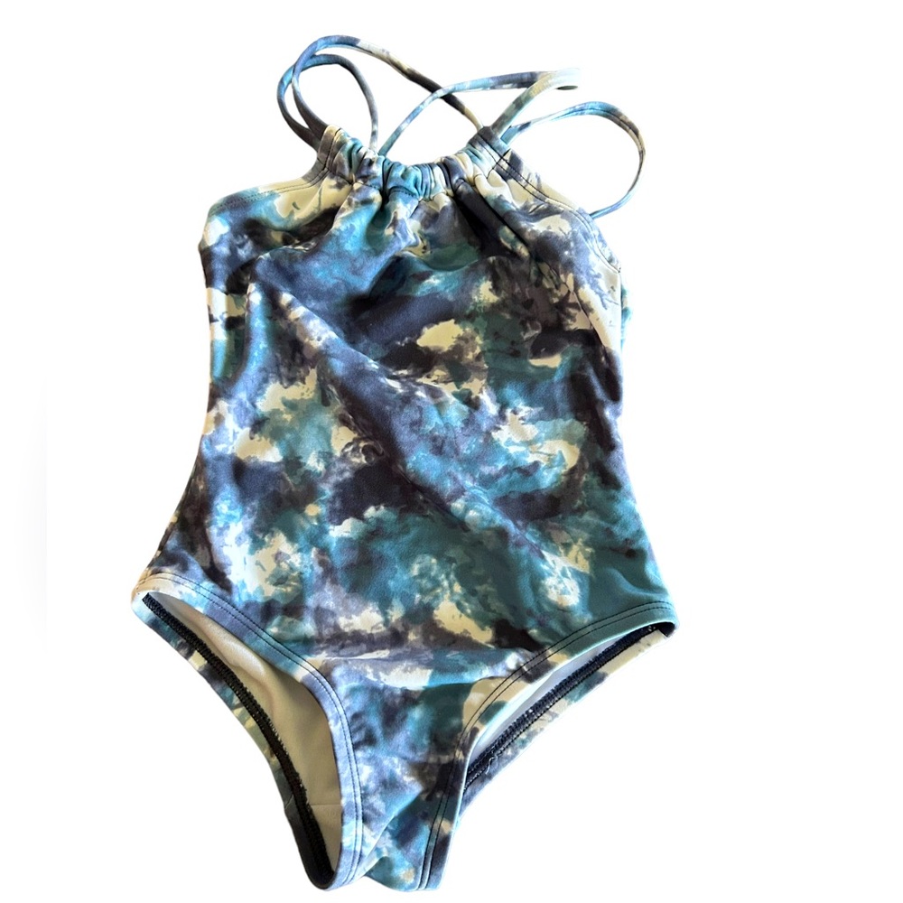 KANU SURF Girls' Jasmine Beach Sport Halter One Piece Swimsuit style 8521 NWT